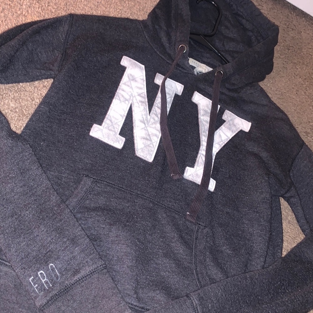 Aeropostale dark gray NY hoodie xs